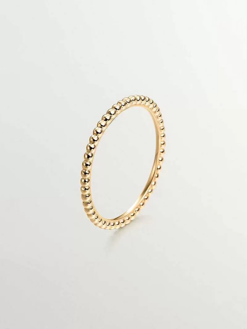 Aristocrazy Anillos De Oro-Anillo De Oro Amarillo De 9K Con Bolitas