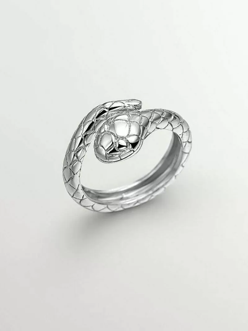 Aristocrazy Anillos De Plata-Anillo De Plata 925 Con Forma De Serpiente