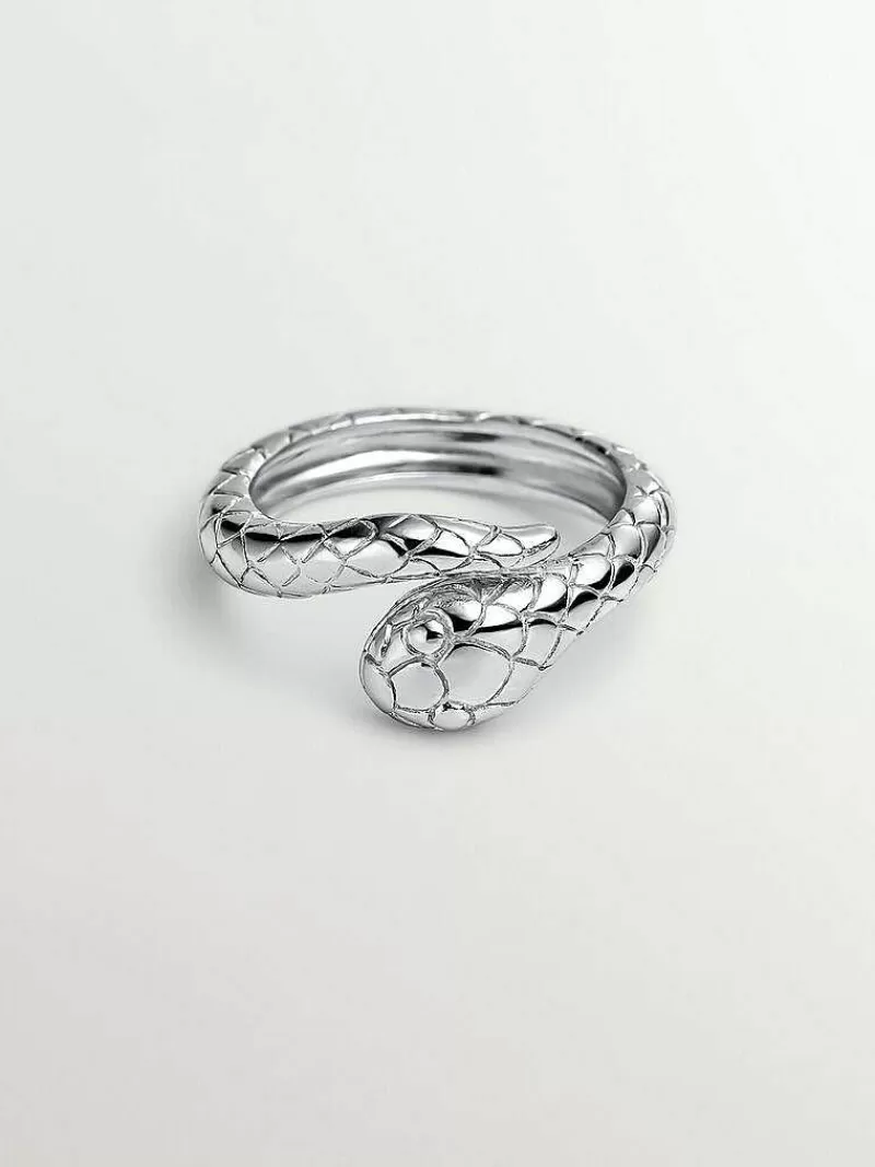 Aristocrazy Anillos De Plata-Anillo De Plata 925 Con Forma De Serpiente