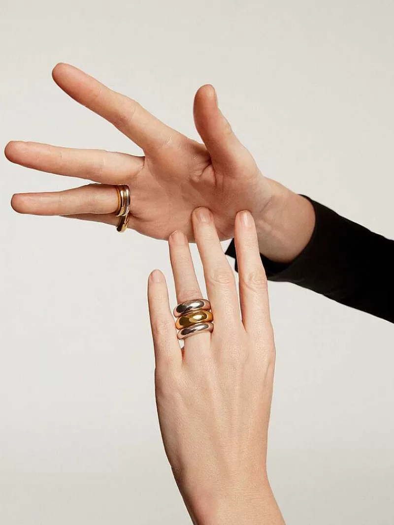 Aristocrazy Anillos De Plata-Anillo Grueso De Plata 925