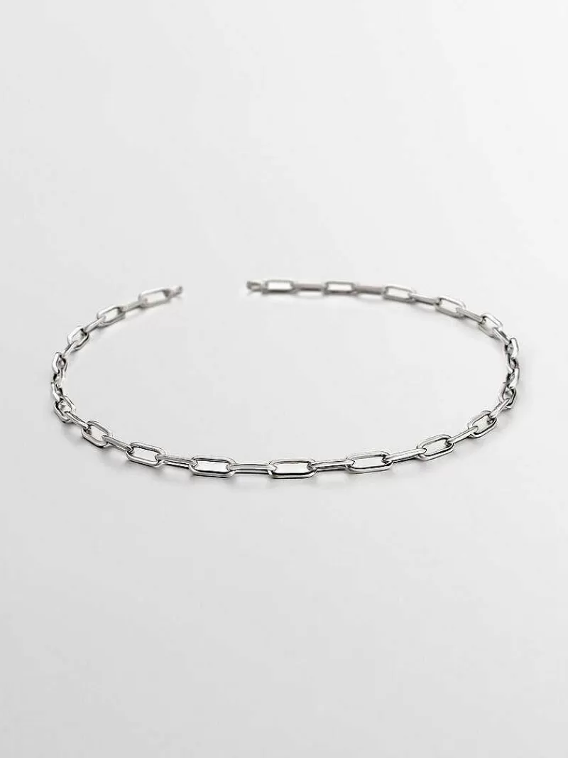 Aristocrazy Cadenas-Cadena De Eslabones Rectangulares De Plata 925