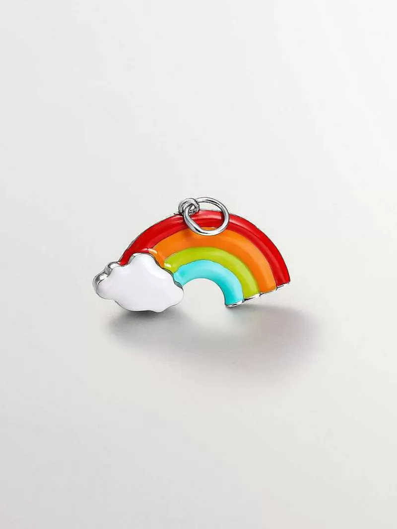 Aristocrazy Charms De Plata-Charm De Plata 925 Con Forma De Arcoiris Y Esmalte Multicolor