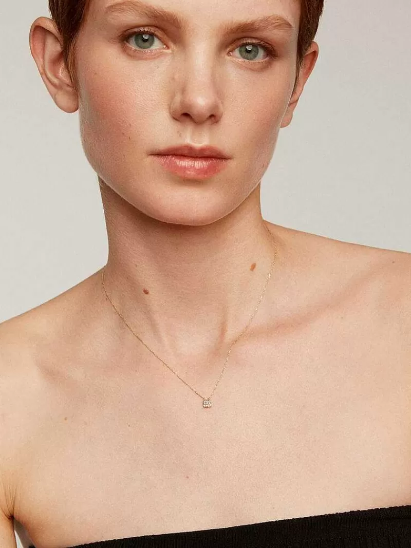 Aristocrazy Collares De Plata-Colgante De Oro Amarillo De 18K Con Diamantes