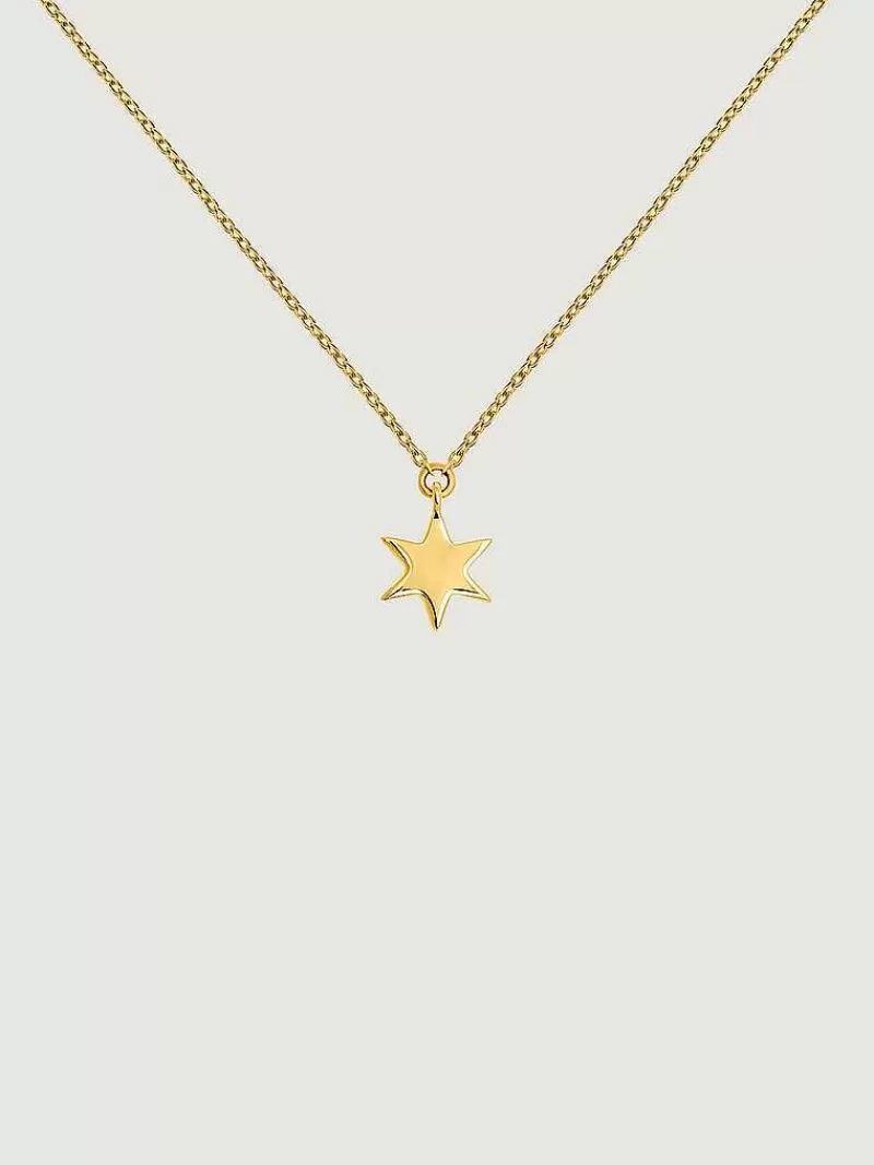 Aristocrazy Collares De Oro-Colgante De Oro Amarillo De 9K Con Estrella