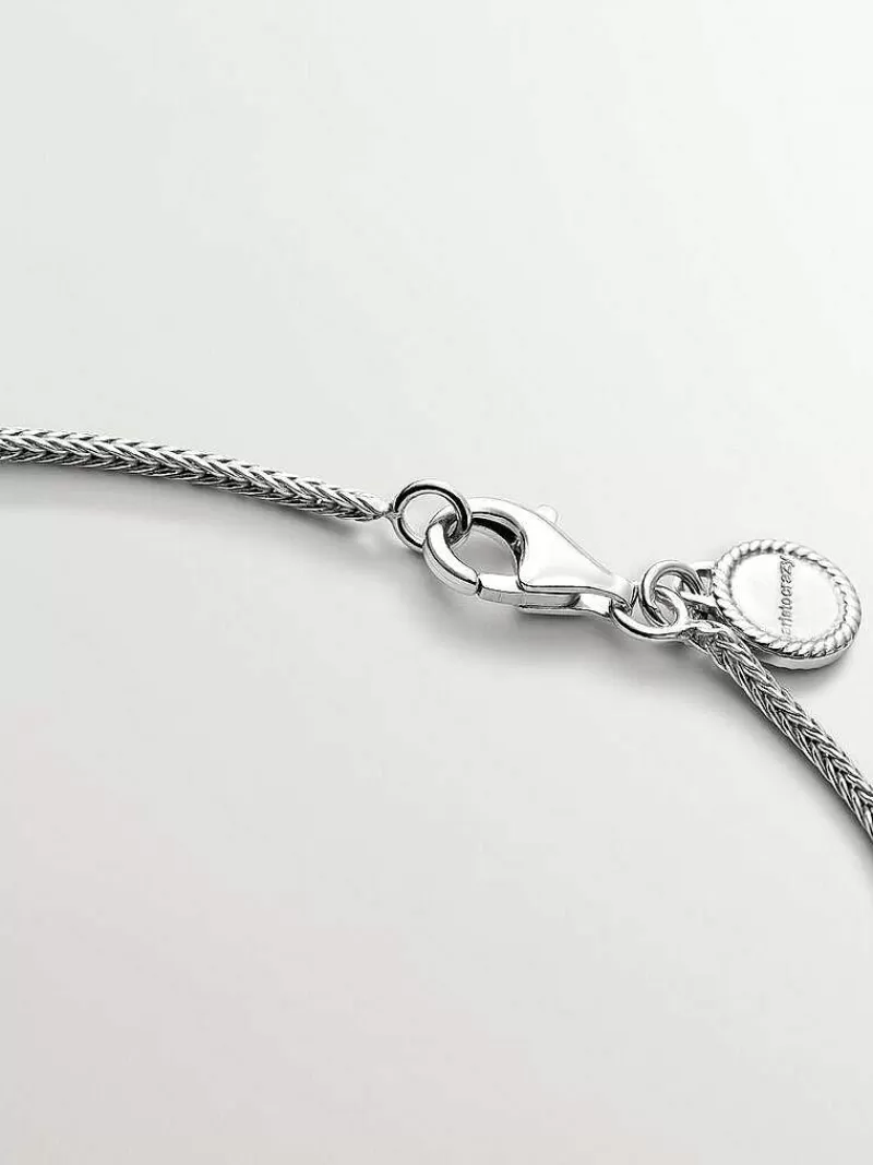 Aristocrazy Collares De Plata-Colgante Ovalado De Plata 925 Con Relieve