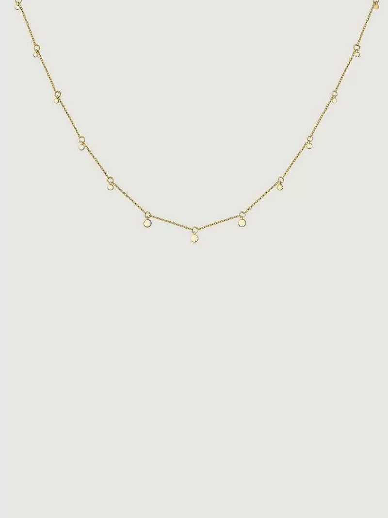Aristocrazy Collares De Oro-Collar De Oro Amarillo De 9K Con Esferas