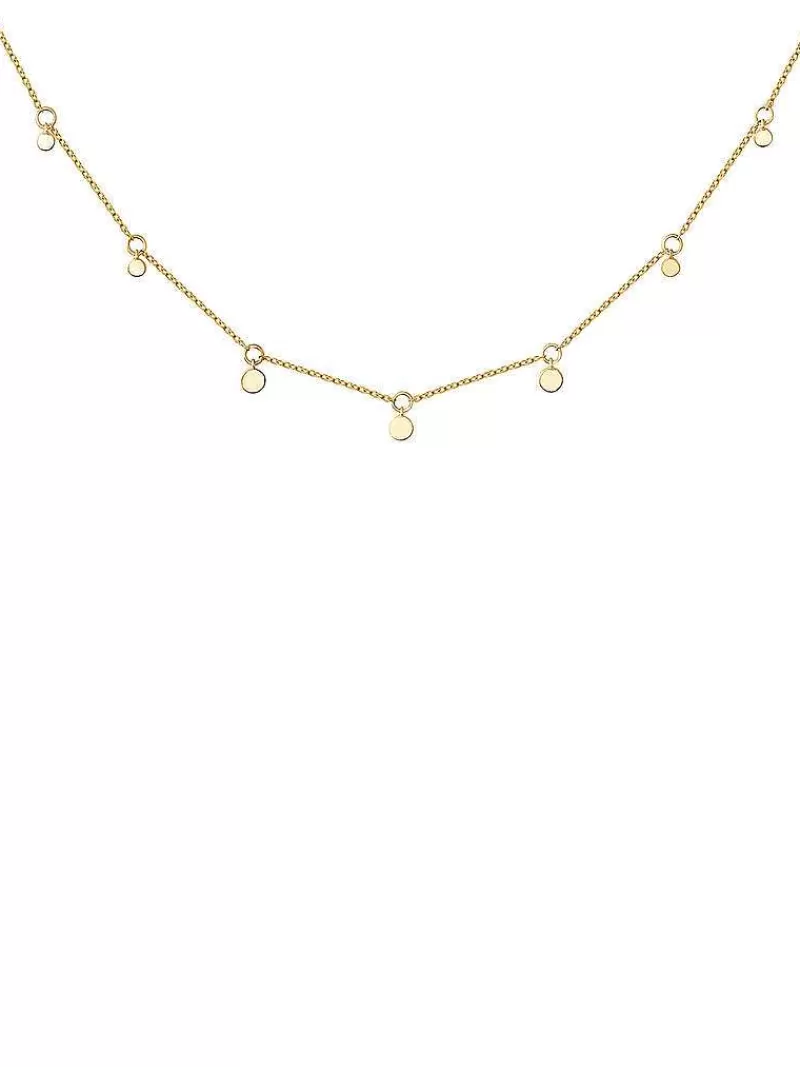 Aristocrazy Collares De Oro-Collar De Oro Amarillo De 9K Con Esferas