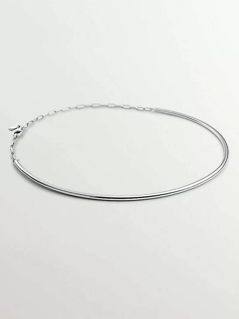 Aristocrazy Collares De Plata-Collar Rigido De Plata 925