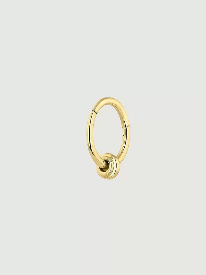 Aristocrazy Pendientes Por Unidad-Pendiente Individual De Aro De Oro Amarillo De 9K Con Bolita