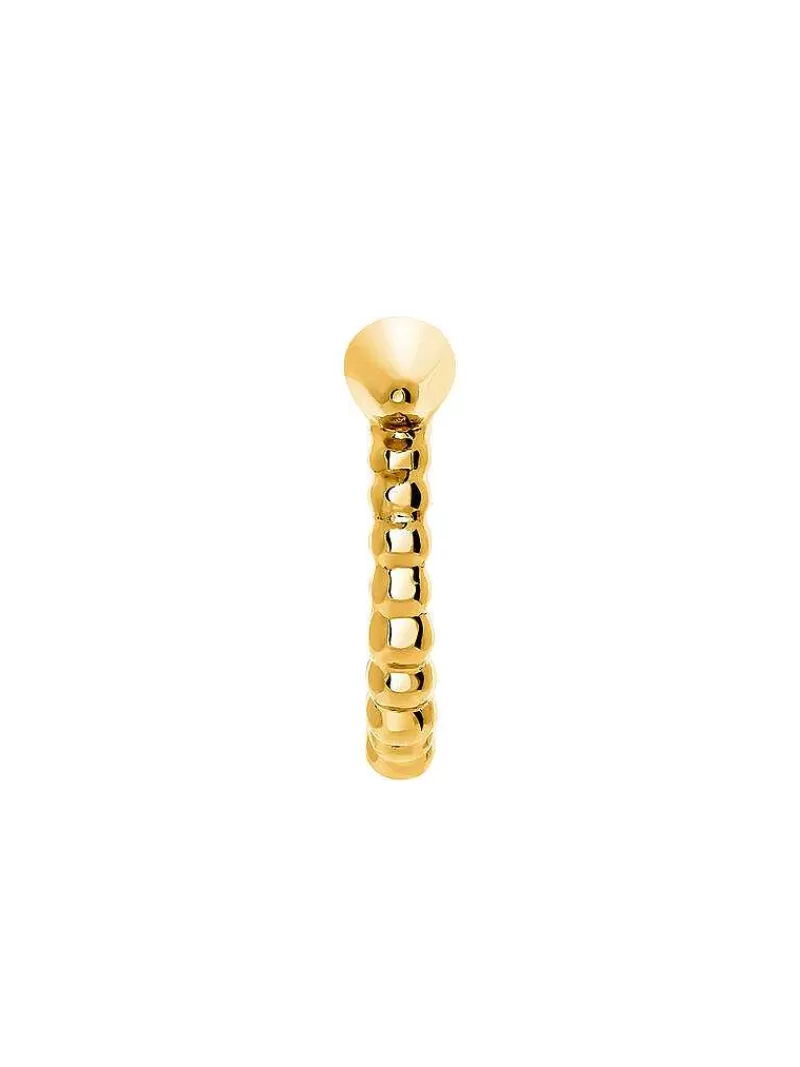 Aristocrazy Pendientes Por Unidad-Pendiente Individual De Aro Pequeno De Oro Amarillo De 9K Con Esferas Y Pincho