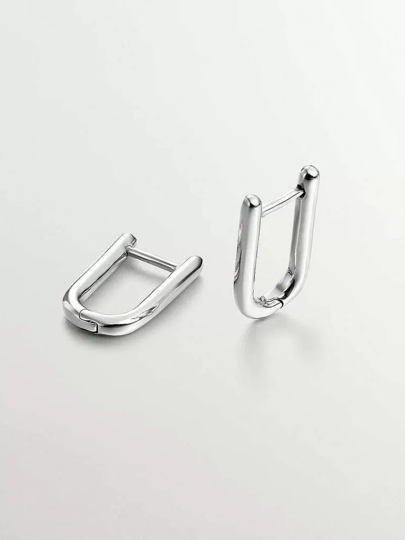 Aristocrazy Pendientes De Plata-Pendientes De Aro Largo De Plata 925