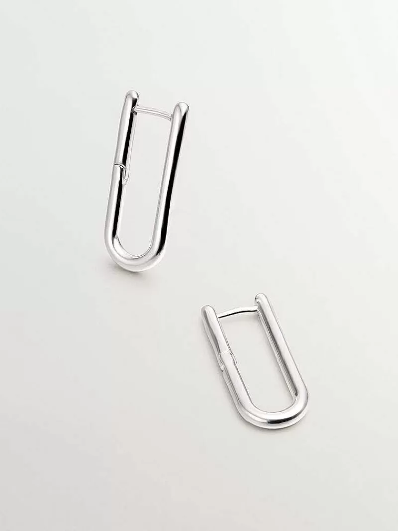 Aristocrazy Joyas Personalizadas-Pendientes De Aro Largo De Plata 925