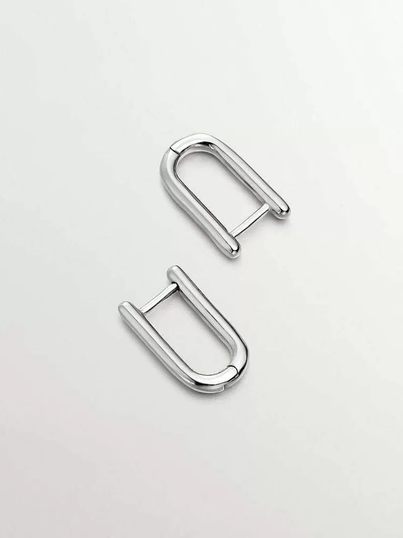 Aristocrazy Pendientes De Plata-Pendientes De Aro Largo De Plata 925