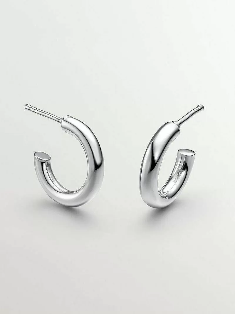 Aristocrazy Pendientes De Aro-Pendientes De Aro Pequenos De Plata 925