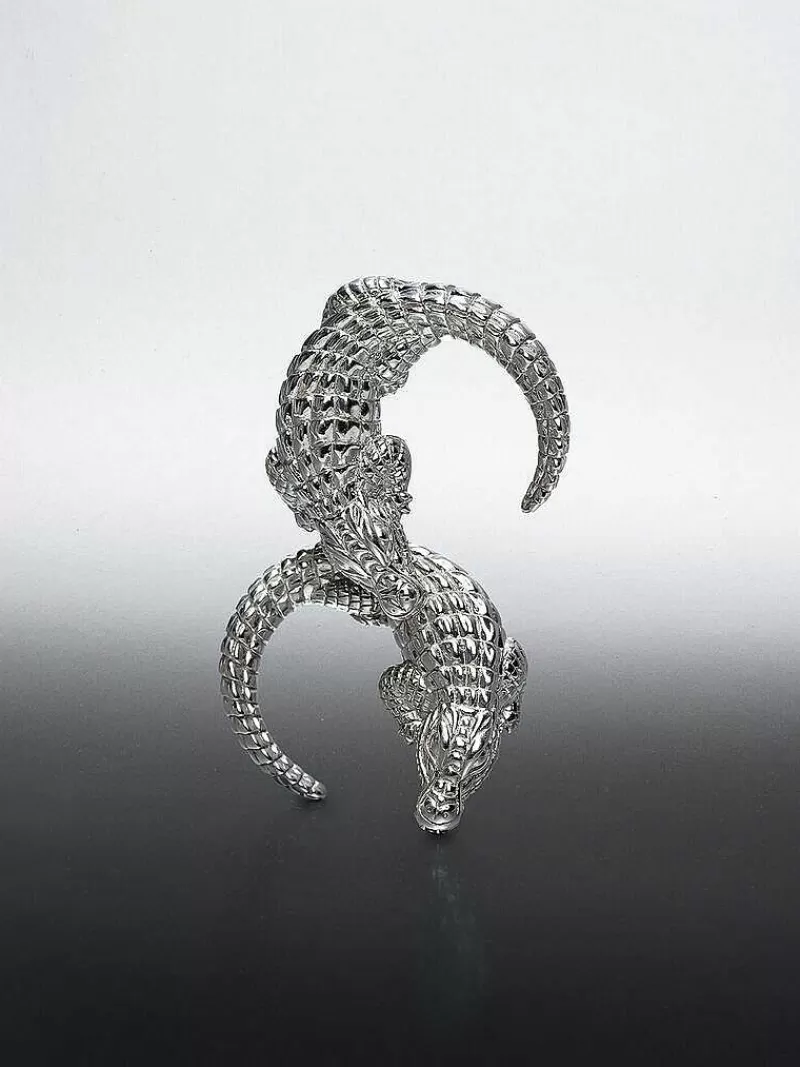 Aristocrazy Pendientes De Plata-Pendientes De Plata 925 Con Forma De Cocodrilo