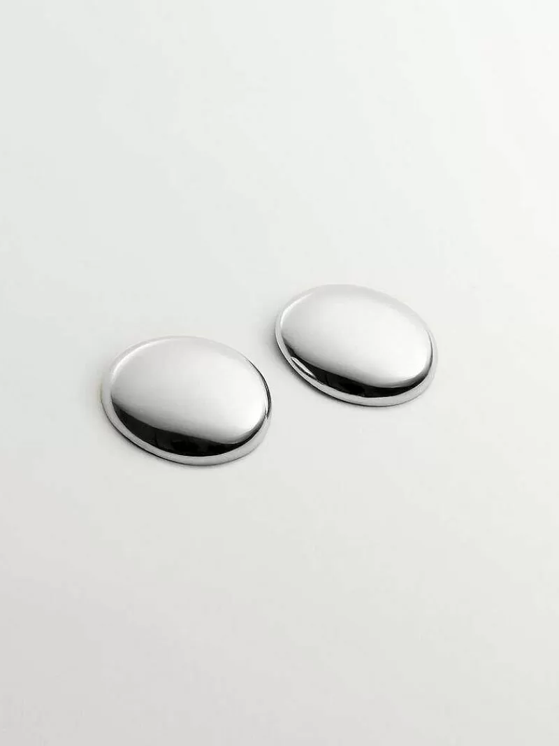 Aristocrazy Pendientes De Plata-Pendientes De Plata 925 Con Forma Redonda