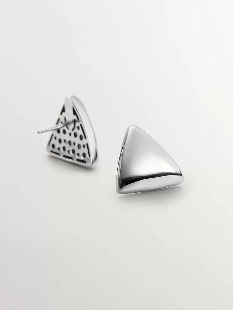Aristocrazy Pendientes De Plata-Pendientes De Plata 925 Con Forma Triangular