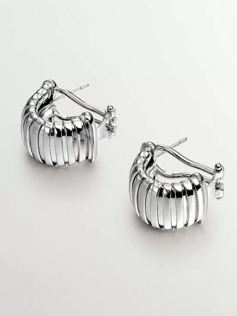 Aristocrazy Pendientes De Plata-Pendientes Tubogas De Plata 925