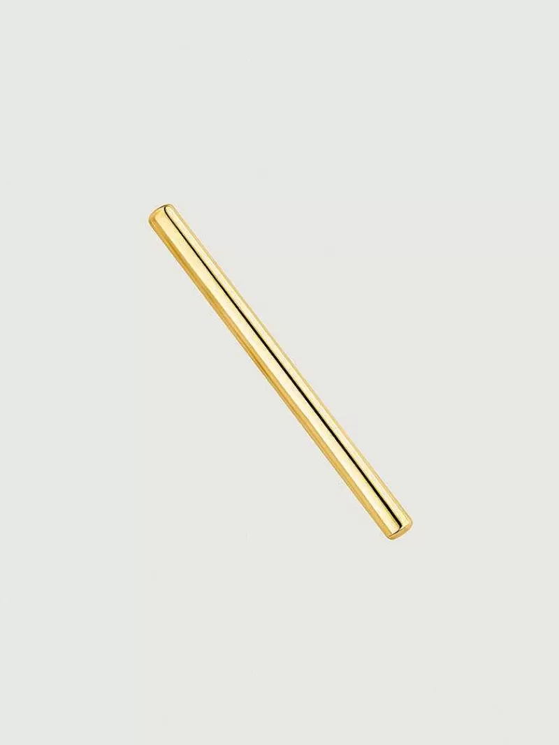 Aristocrazy Piercings De Oro-Piercing Barra Industrial De Oro Amarillo De 18K
