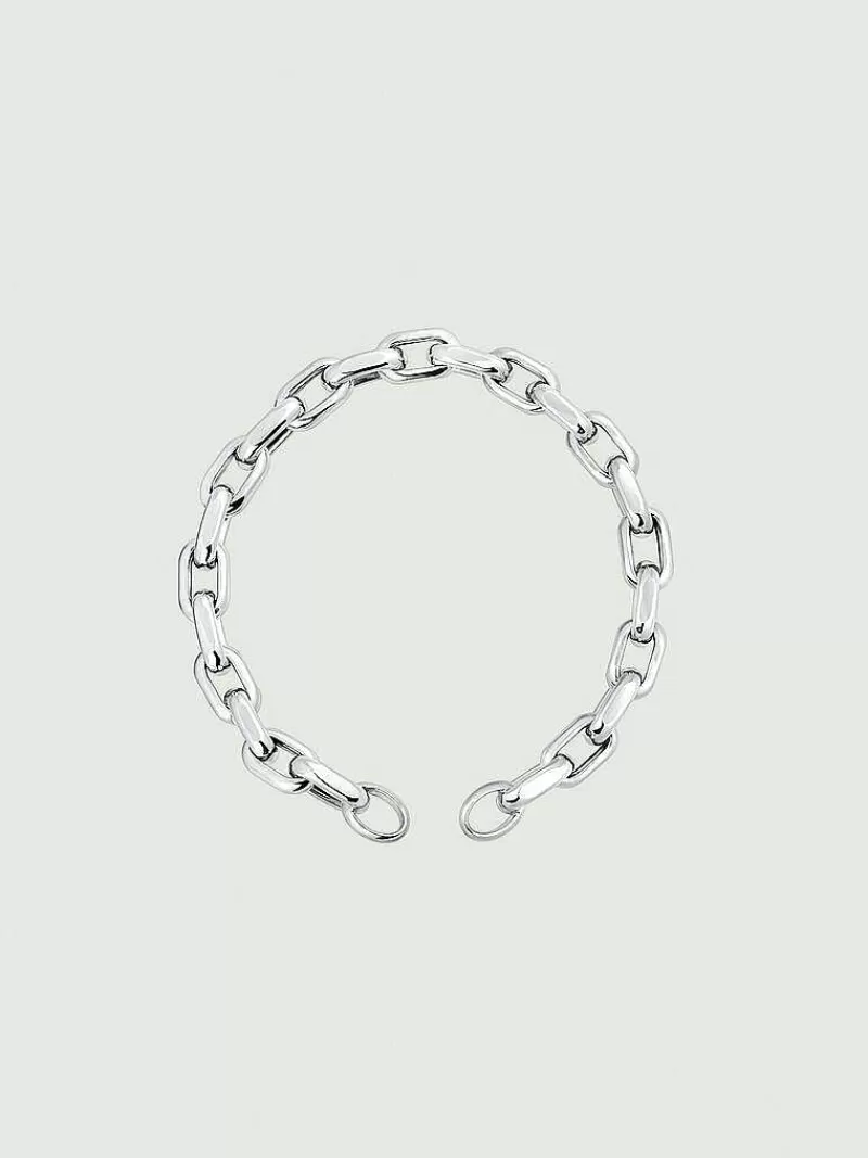 Aristocrazy Pulseras De Plata-Pulsera De Cadena Eslabones Forza De Plata 925