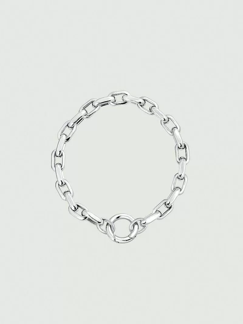 Aristocrazy Pulseras De Plata-Pulsera De Cadena Eslabones Forza De Plata 925