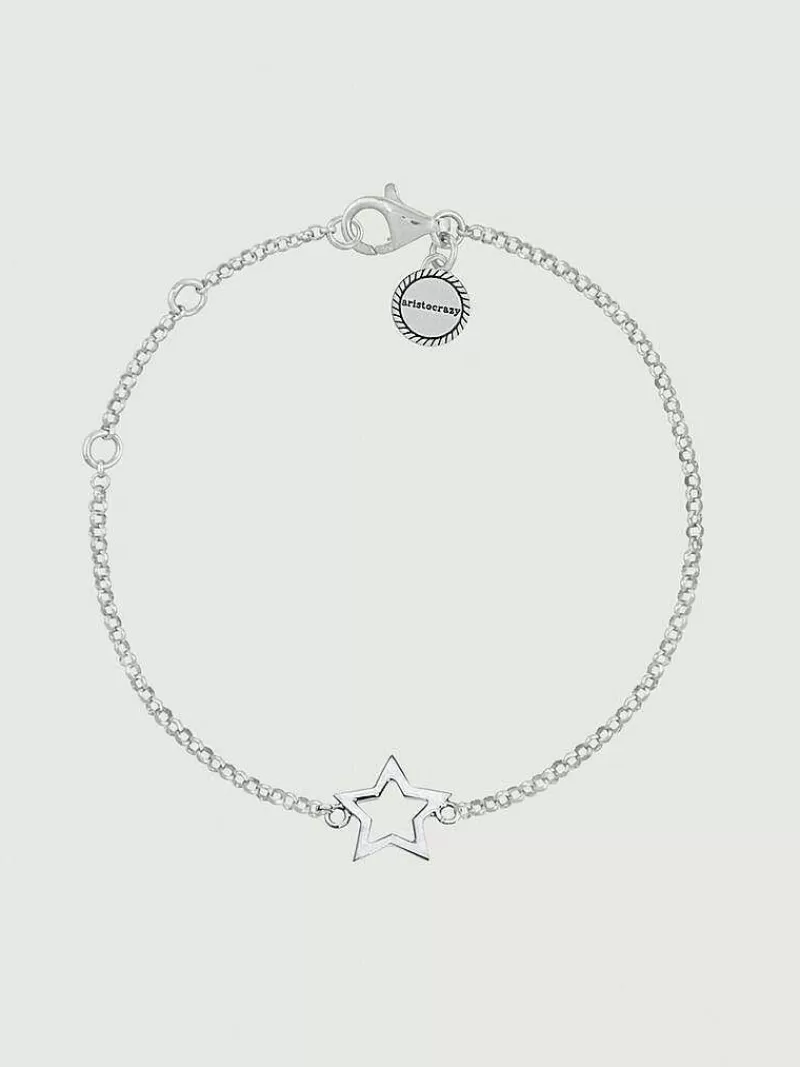 Aristocrazy Pulseras De Plata-Pulsera De Plata 925 Con Forma De Estrella